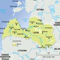 latvia map