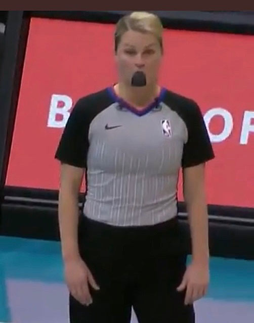 nba female referee expression